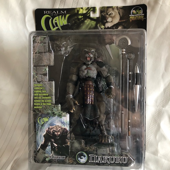2001 Stan Winston Creatures Realm of the Claw 8” NAKURU Poseable Figure NWT - Picture 1 of 14
